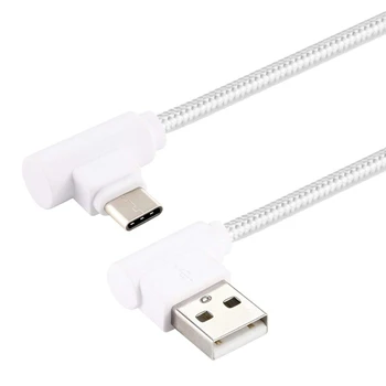 Duomenų Kabeliai 25cm USB USB-C / Tipas-C Nailono Pynimo Stilius Dviguba Alkūnė Įkrovimo Kabelis
