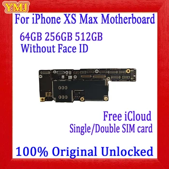 Originalus iPhone XS Max Plokštė Su/Be Veido ID Atrakinta iCloud iPhone XS Max MainBoard 64GB 256 GB 512 GB