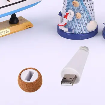 Įkraunamas USB Turas Butelių Kamštis Vyno Lemputė Šiltai Baltos Šviesos Žibintai