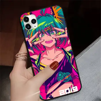 Neon Oni Girl anime estetikos Telefono dėklas skirtas iPhone 11 12 pro XS MAX 8 7 6 6S Plus X 5S SE 2020 XR