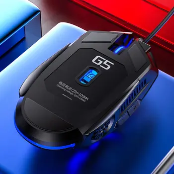 6D Gaming Mouse USB Laser RGB 7 Spalvų mirksinti Šviesa 6 Klavišus 3200-DPI, 4-pavarų Laidinio Tyli Pelė, Kompiuterio Darbalaukio Nešiojamas kompiuteris