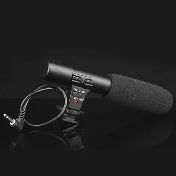 Profesinės Kondensatoriaus Mikrofonas (3,5 mm Įrašymas Mikrofonas Interviu Mic už DSLR Fotoaparato Vaizdo DV Kameros Lašas Laivybos