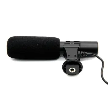 Profesinės Kondensatoriaus Mikrofonas (3,5 mm Įrašymas Mikrofonas Interviu Mic už DSLR Fotoaparato Vaizdo DV Kameros Lašas Laivybos
