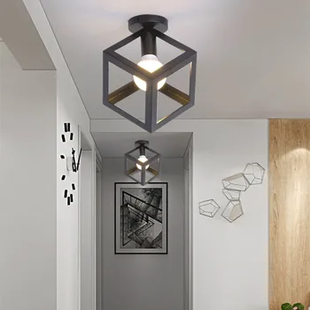 Lubų lempa modernus Mini Tapyba Metalo trikampis Kubo Lubų Šviesos Šviestuvas skirtas Prieškambario, Miegamojo, Virtuvės dekoratyvinės šviesos kambarys