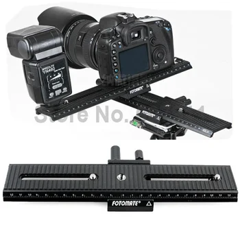 LP-02, 2-Way Makro Fokusavimo, Fokusavimo Geležinkelių Slankiklį Plokštė, Skirta DV vaizdo Kamera Canon Nikon 