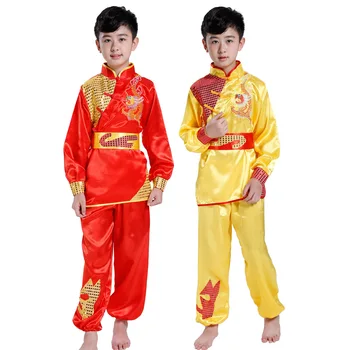 Vaikai Vėjo Siuvinėjimo Taekwondo Dobok Wushu Kostiumo Kimono Dziudo Apranga Kinijos Kung Fu Kostiumas Tai Či Kovos Meno Vienodas