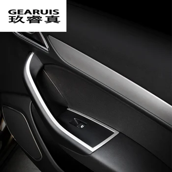 Automobilio stilius Automobilio Langų pakėlimo mygtuką perjungti nerūdijančio plieno lipdukas durų padengti apdaila, vidaus apdaila, Audi Q3 2013-2016 m.