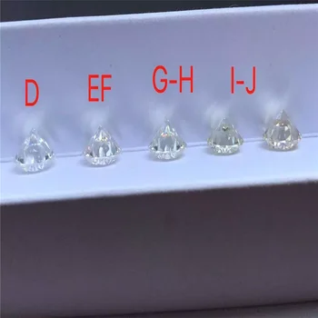 Gamyklos kainomis Dvvs Baltos spalvos, 6.5 mm-12mm 1pcs laboratorijoje Auginami Moissanites Stone1ct-6ct Puikus Turas Supjaustyti palaidi deimantų Pakabukas