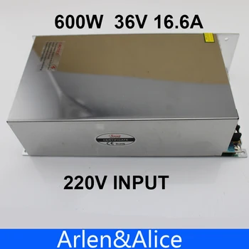 600W 36V 16.6 A 220V įvesties Vieno Išėjimo impulsinis maitinimo šaltinis AC DC