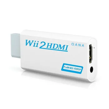 Didmeninė Full HD 1080P Wii Į HDMI Konverteris Adapteris Wii 2 HDMI Konverteris 3.5 mm Audio HDTV PC Ekrano