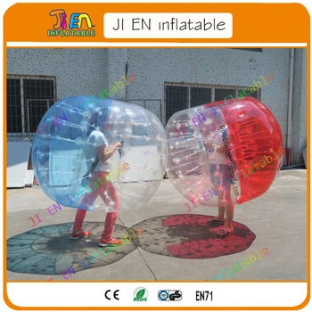 Laisvo oro laivybos 14pcs bamperis kamuolys su oro siurblys pardavimas, komercinių patvarus pripučiami futbolo kamuolys oro burbulas bamperis kamuolys