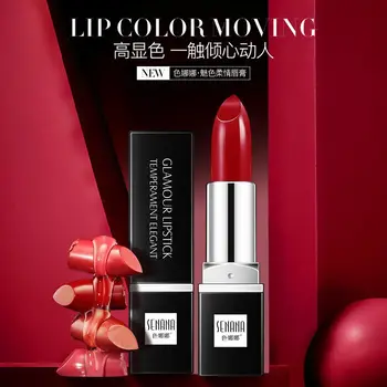 Senana Efektingas Tamsiai Raudona Rožė Tamsiai Raudona Makiažas Lūpų Blizgesys Ilgalaikį Lūpų Stick LipGloss Grožio Lūpų Kosmetikos