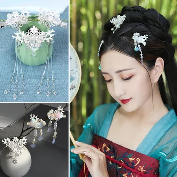 Senovės Kinijoje Plaukų Aksesuarai Gėlių Ilgi Kutai Staigius Vestuves Nuotaka Moterų Kinijos Šukuosena