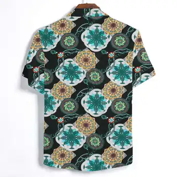 Vasaros Gėlių Havajų trumparankoviai Marškinėliai Vyrams 2020 Mados Spausdinti Ropa Hombre Atsitiktinis Marškinėliai Havajai Paplūdimio Atostogų Palaidinė Vyrų Viršūnės