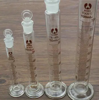 1pcs 10ml į 1000ml Laboratorijų Matavimo cilindras su Kamščiu ir Didelio Masto borosilikatinio 3.3 Stiklo Matavimo Puodelis Lab Prekes