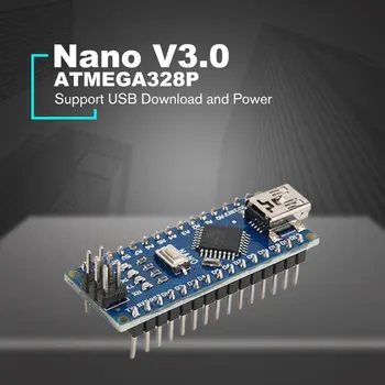 Nano ATMEGA328P Mini USB Su įkrovos tvarkyklę Suderinamas su Arduino Nano V3.0 Valdytojas CH340 USB Tvarkyklės 16Mhz