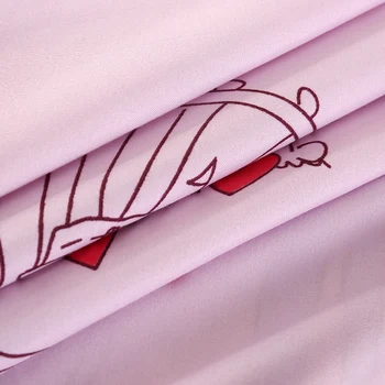 UNIKEA . . 2016 Nauji Patalynės Komplektai Reaktyviosios Spausdinimo Stiliaus Rožinė Princesė Ana Kelionės paklodės Antklodė Padengti užvalkalas Karalius ir Karalienė