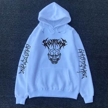 Ghostemane Music Logo Spausdinimas Hoodies Vyrų Palaidinukė ilgomis Rankovėmis žiemos Vilnos Šiltas Atsitiktinis Hip-Hop streetwear Viršūnes Hoodie
