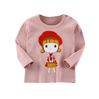 Vaikų Drabužius Pavasario Rudens Long Sleeve T-shirt Atsitiktinis korėjos Stiliaus Mergina, T-shirt