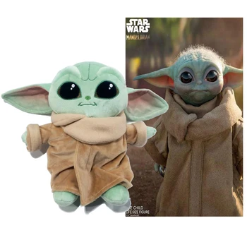 22CM Star Wars Mandalorian Kūdikių Yoda Pliušinis PP Medvilnės Iškamšos Mielas Pliušinis Lėlės, Žaislai Vaikams, Kalėdinės Dovanos
