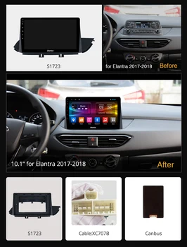 10.1 Colių Ownice K1 K2 K3 K5 K6 Android 9.0 Automobilių Media Player Stereo Pakeisti Hyundai Elantra 2017 2018 4G DSP 360 Panorama