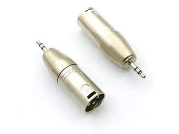 1pcs 3 pin XLR Garso Male Plug Jungtis, 3.5 mm stereo plug jungtis
