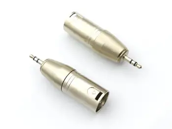 1pcs 3 pin XLR Garso Male Plug Jungtis, 3.5 mm stereo plug jungtis