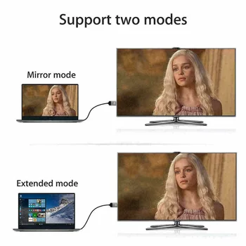C tipo HDMI HDTV-AV TV Laidas Adapteris, skirtas Samsung Galaxy S9 S10 9 Pastaba USB 3.1 USB-C į HDMI Adapteris Vyrų ir Moterų Skaičiuoklė