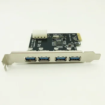 1 Set Professional 4 Port PCI-E, USB 3.0 HUB 