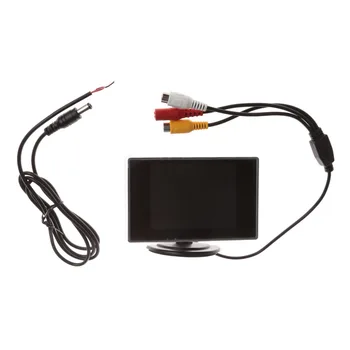 Aukštos Kokybės 3.5 colio TFT LCD Spalvotas Ekranas Auto Automobilis Monitoriaus Ekranas DVD VCD Automobilių Galinio vaizdo Atsargine Kamera