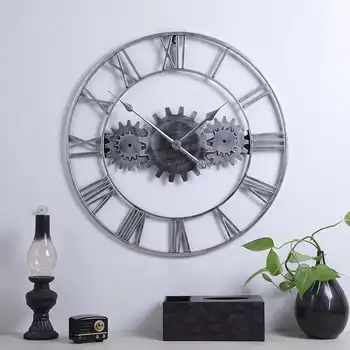 Pavarų Sieninis Laikrodis 60cm 23.6
