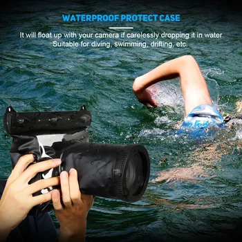Vandeniui atsparus Kameros Korpusas Atveju Sausas Maišelis Maišelis HD Povandeninis Skaidrius Maišus Canon SLR fotoaparatas DSLR Fotoaparatas Nemokamas Pristatymas