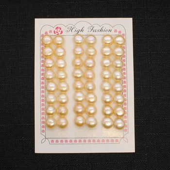 48pcs / Valdybos Natūralių Gėlavandenių Perlų 10-10.5 mm Duonos Rutuliukai Moterų Papuošalai Priėmimo 