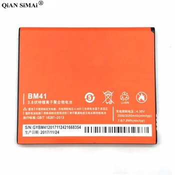 Naujas Aukštos Kokybės BM41 baterija Xiaomi Redmi 1S telefonas + Sekimo numerį