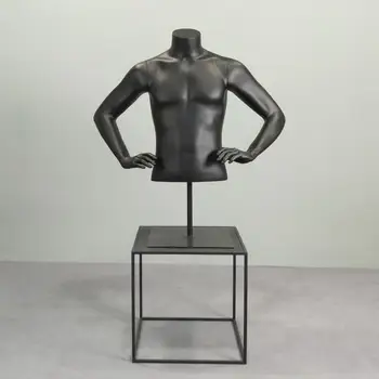 Aukštos Kokybės Mados Stiklo Viršutinės Kūno Manekenas Vyrai Modelis, Skirtas Parduoti