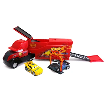 Disney Pixar 3 Žaibas McQueen Jackson Audra Paradas Matmark Sunkvežimių Dėdė Dovanų Dėžutėje Nemokama Metalo Liejimo 1 + 2 Modelio vaikiškas Žaislas