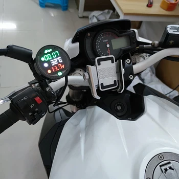 Motociklo matuoklio Ekranas Lentelė Voltmeter Vandens Temp Laikrodis Laiką USB Suzuki GSXR GSX-R 600 750 1000 K1 K2 K3 K4 K5 K6 K7 K8 K9