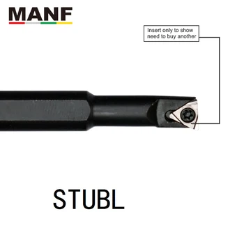 MANF CNC Tekinimo staklių Pjovimo 10mm 12mm S1006K-STUBR06 Pjovimo Juosta Skylutę Tekinimo Toolholder Prispaustas Vidaus Staklės, Gręžimo Įrankiai