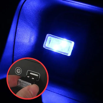 Automobilių Interjero Mini USB Aplinkos Šviesos diodų (LED) Modeliavimas Šviesos Volvo S40 S60 S80 XC60 XC90 V40 V60 C30, V70 XC70