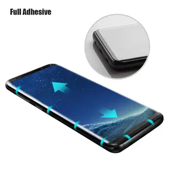 6D Visišką Stiklo plėvelė SAMSUNG Galaxy Note 8 9 S6 S7 Krašto S8 S9 Grūdintas Stiklas S8 S9 PLUS S8+ S9+ Screen Protector