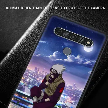 Anime Naruto Rock Lee Prabanga Telefoną Atveju LG K41s K61 K40s K40 K50 K50s G6 G7 G8 K31 K42 K52 K62 K71 Juoda Korpuso Dangtelio