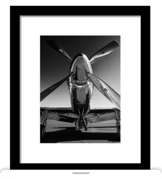 Retro Spaudinių Abstrakčiai Juoda Balta Lėktuvo Peizažas Orlaivių Kraštovaizdžio Plakatas Drobė Menas Sienos Nuotrauka už Kambarį