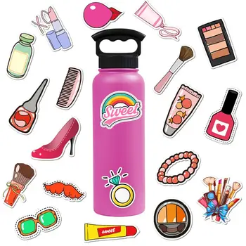 Aukštos kokybės estetinės grafiti rožinė Lipdukai mergina kosmetikos Žaislas Lipdukas Automobilių Stiliaus Dviratį, Motociklą Telefono, Nešiojamojo kompiuterio Lipdukai