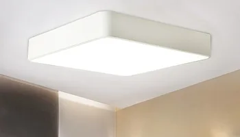 Šiuolaikinės aikštėje LED plokštės paviršiaus, sumontuotų lubų šviesos Balta/Juoda vonios kambarys AC110-240V luminarias para