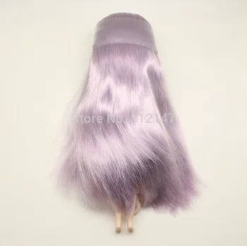Nuogas blyth lėlės,juoda lėlė šviesiai violetinės spalvos plaukų