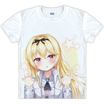 Anime T-shirt Arifureta: Nuo Įprasta Stipriausios Pasaulio trumpomis Rankovėmis Unisex Drabužiai Vasaros White Tee Viršuje S-3XL