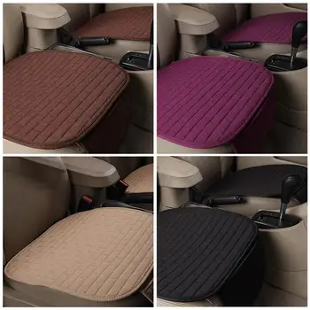 Keturis Sezonus Ne Susieta Sėdynės Pagalvėlės Naujų Automobilių Sėdynės Pagalvėlės Trijų Dalių Komplektas Lino Trijų Mažų Vieną Gabalą