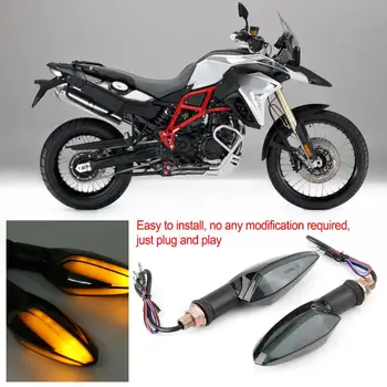 1Pair Motociklo Nuoma Posūkio Signalo LED Žibintai, posūkio Žibintas, Universalus Kryptimi Lempos