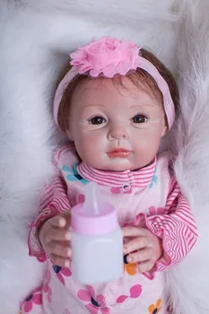 22inch atgimsta silikono kūdikių lėlės reborn-baby modeliavimas švietimo princesė lėlės realus mielas Kalėdų gimtadienio dovana
