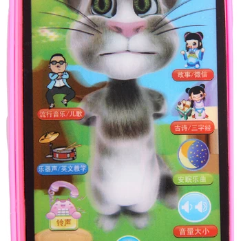 Vaikai Smart Screen Mobilusis Telefonas Žaislas Multi-funkcija Imitavimo Žaislai Chilren Pradžioje Mobiliųjų Įspūdį Telefono Švietimo Žaislas Dovanos Chi K7K0